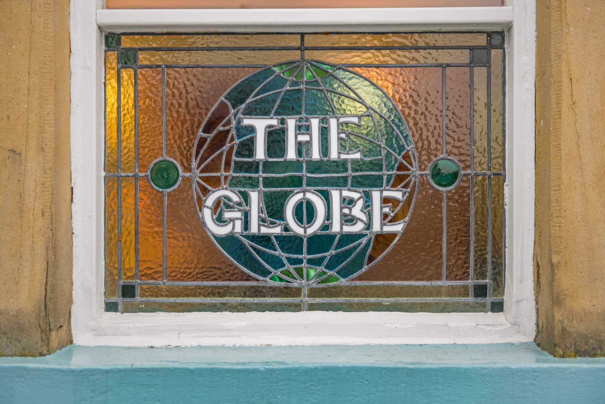 The globe stained glass