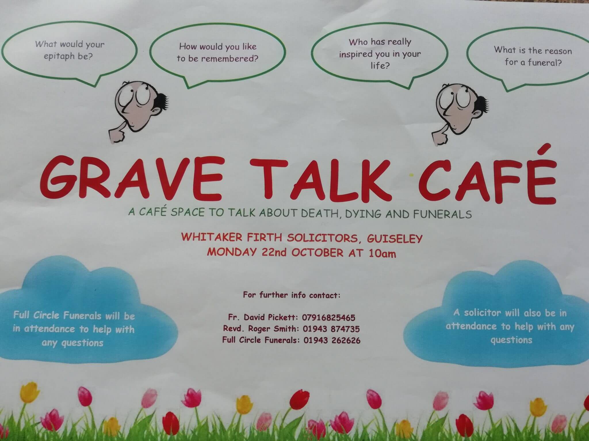 Grave talk cafe invite