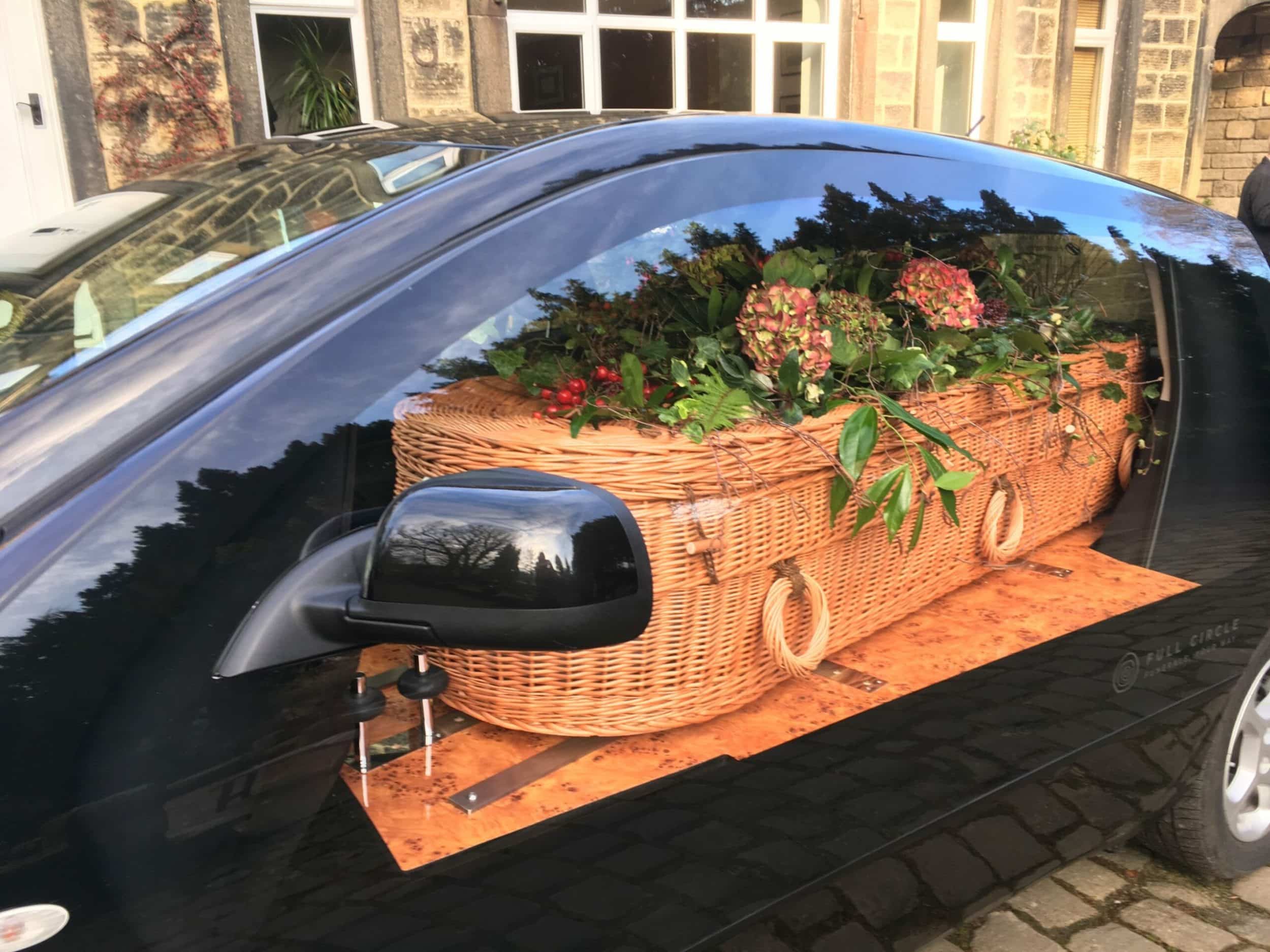 Eco hearse close up