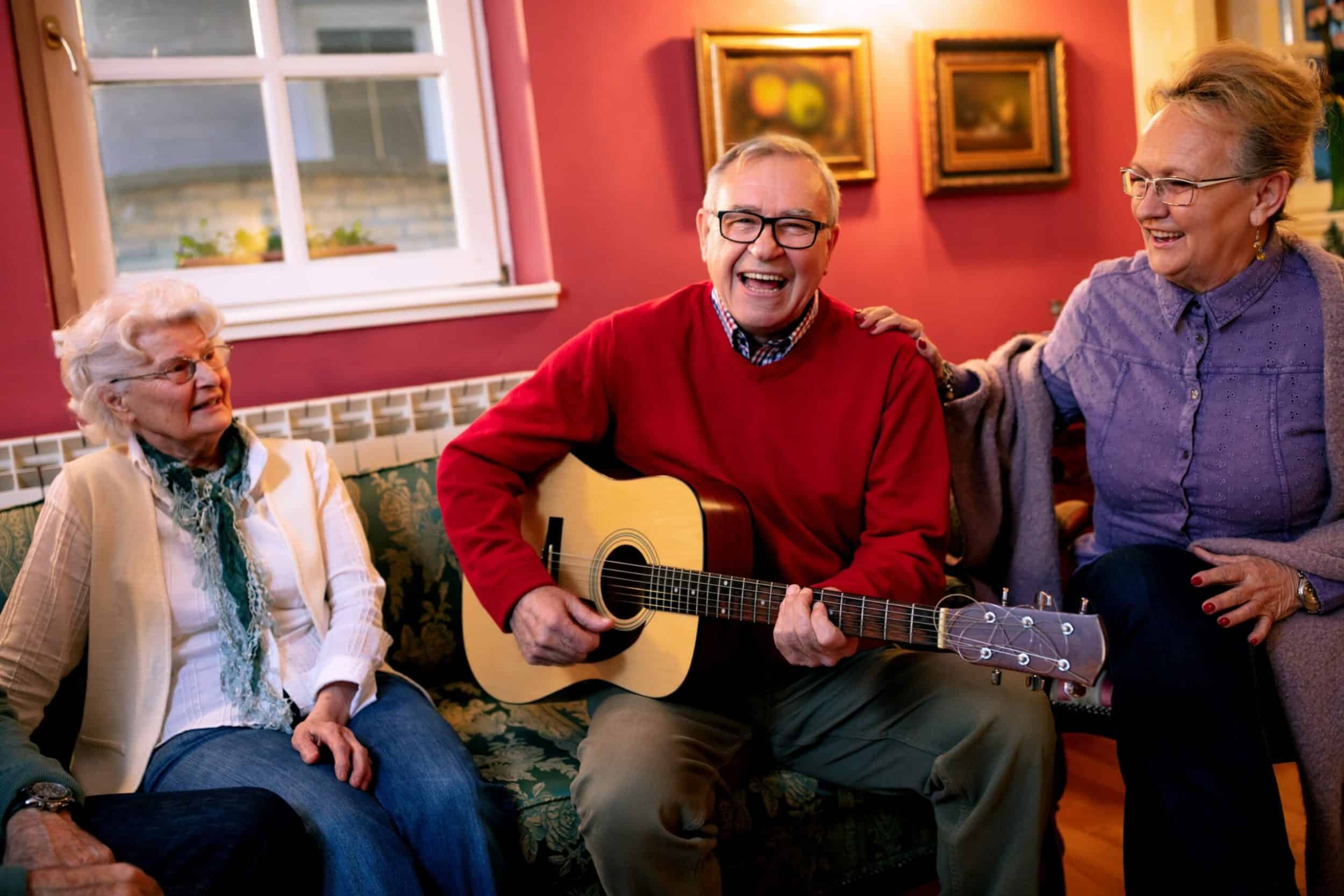 3 People playing music