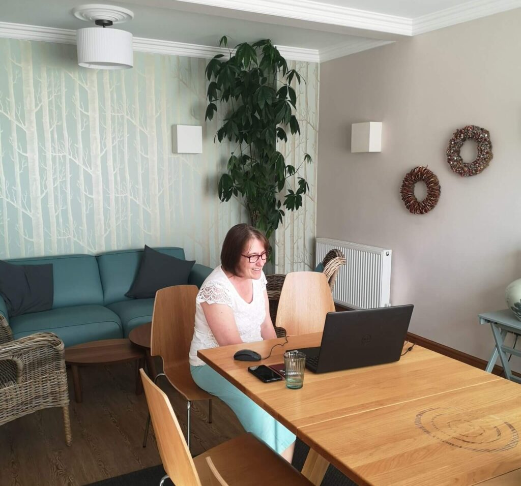 Woman on zoom