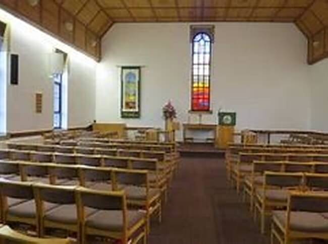 Inside a church