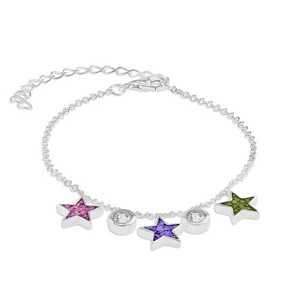 EverWith Ladies Galaxy Memorial Ashes Bracelet with Fine Crystals