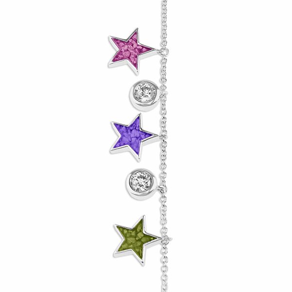 EverWith Ladies Galaxy Memorial Ashes Bracelet with Fine Crystals