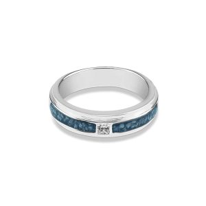 EverWith Unisex Remembrance Memorial Ashes Ring with Fine Crystal