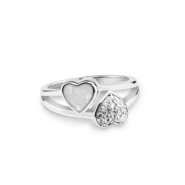 Ladies Cherish Memorial Ring with Fine Crystals