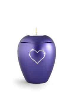 Swarovski Candle Holder Keepsake (Violet)