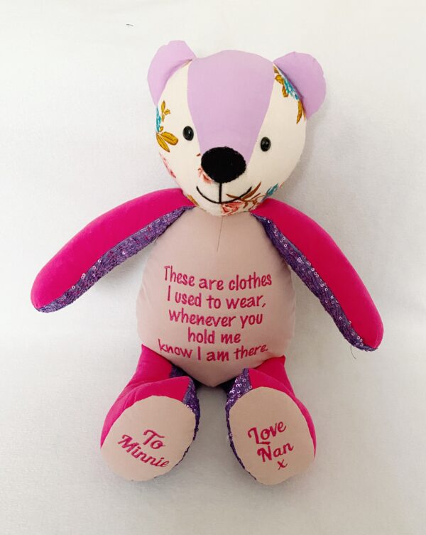 Memory Bear (handmade from clothing or blankets) - Image 2