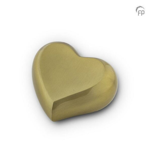 Keepsake Heart (Gold with Smooth Panel)