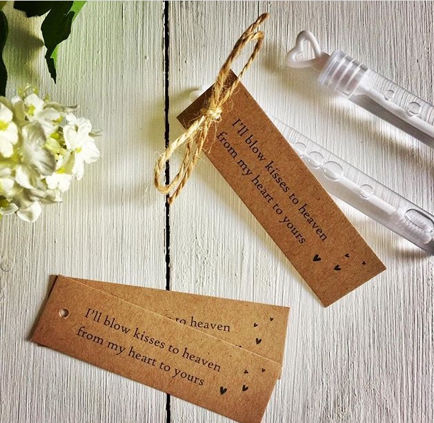 Funeral bubble wands