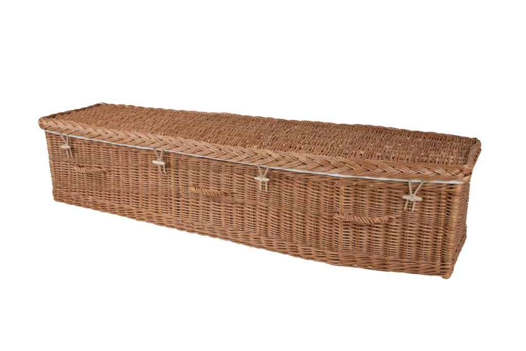 Somerset Willow without flowers Traditional Buff Coffin