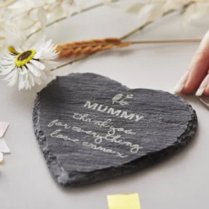 Heart shaped coaster - gifts for the bereaved